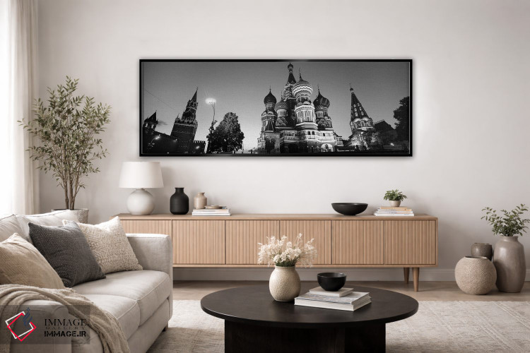 تابلو دکوراتیو St. Basil's Cathedral, Red Square, Moscow, Russia ,نمای… اثر پانورامیک ایمجز - D3B