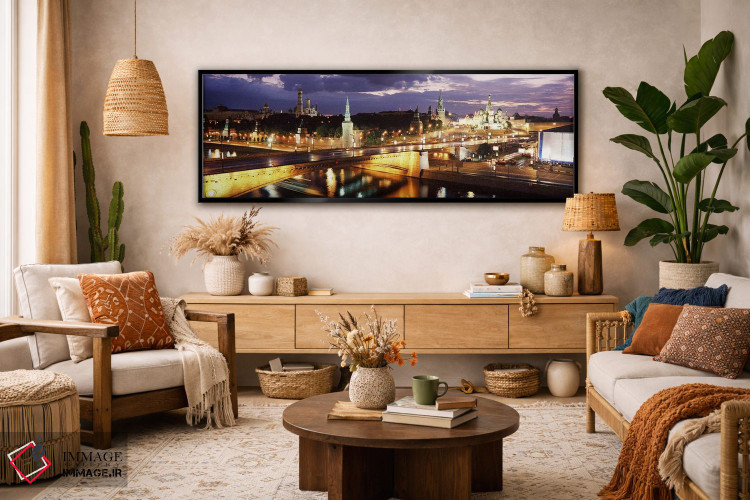 تابلو دکوراتیو Moscow, Russia,منظره شبانه از میدان سرخ و معماری اطراف… اثر پانورامیک ایمجز - D2B