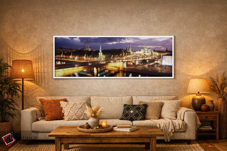 تابلو دکوراتیو Moscow, Russia,منظره شبانه از میدان سرخ و معماری اطراف… اثر پانورامیک ایمجز - D5W