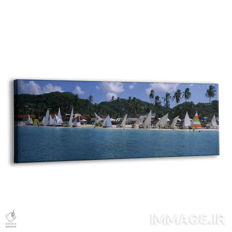 تابلو دکوراتیو Grand Anse Beach, St. George Parish, Grenada,قایق های ک… اثر پانورامیک ایمجز - نمای پرسپکتیو محصول