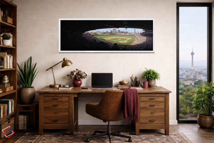 تابلو دکوراتیو Wrigley Field, Chicago, Illinois, USA,نمای بالا از استا… اثر پانورامیک ایمجز - D1W