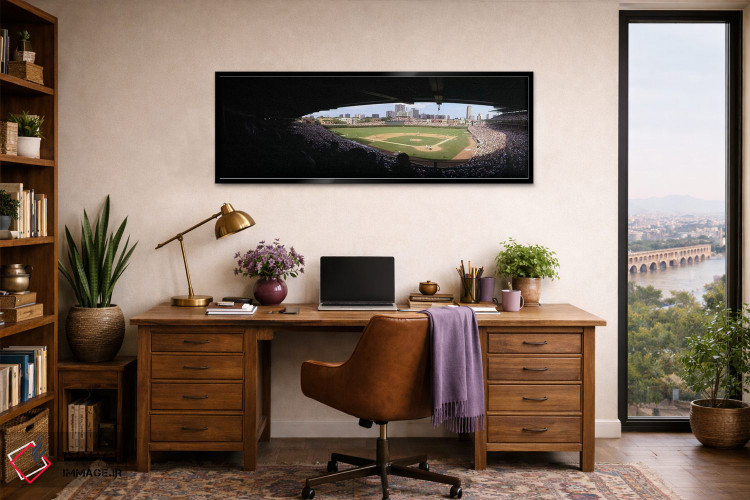 تابلو دکوراتیو Wrigley Field, Chicago, Illinois, USA,نمای بالا از استا… اثر پانورامیک ایمجز - D2B