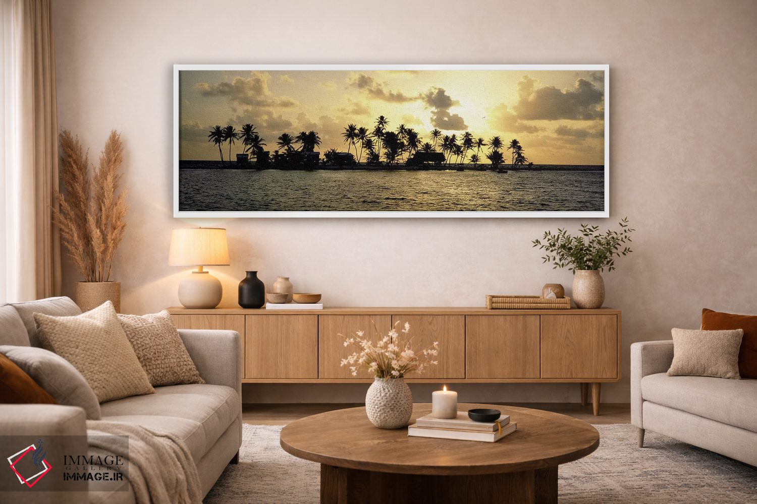 تابلو دکوراتیو Laughing Bird Caye, Stann Creek District, Belize,غروب گ… اثر پانورامیک ایمجز - D3W