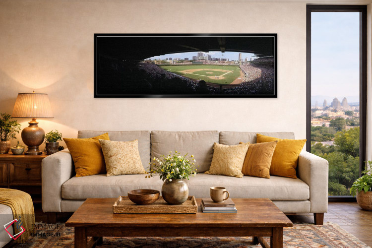 تابلو دکوراتیو Wrigley Field, Chicago, Illinois, USA,نمای بالا از استا… اثر پانورامیک ایمجز - D6B