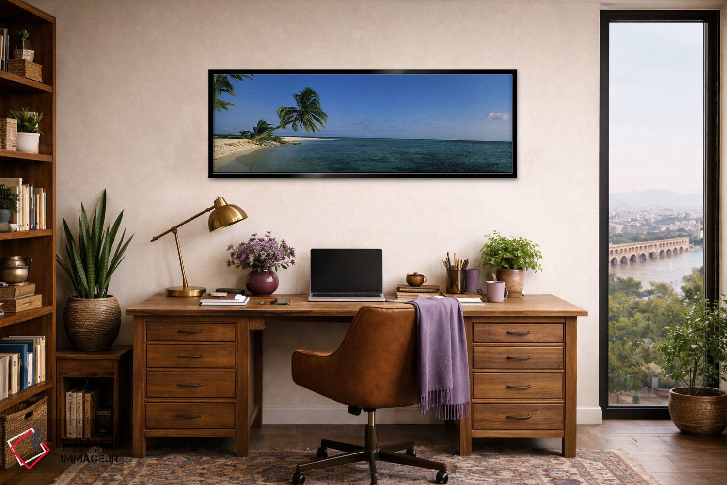 تابلو دکوراتیو Laughing Bird Caye, Stann Creek District, Belize,یک درخ… اثر پانورامیک ایمجز - D2B