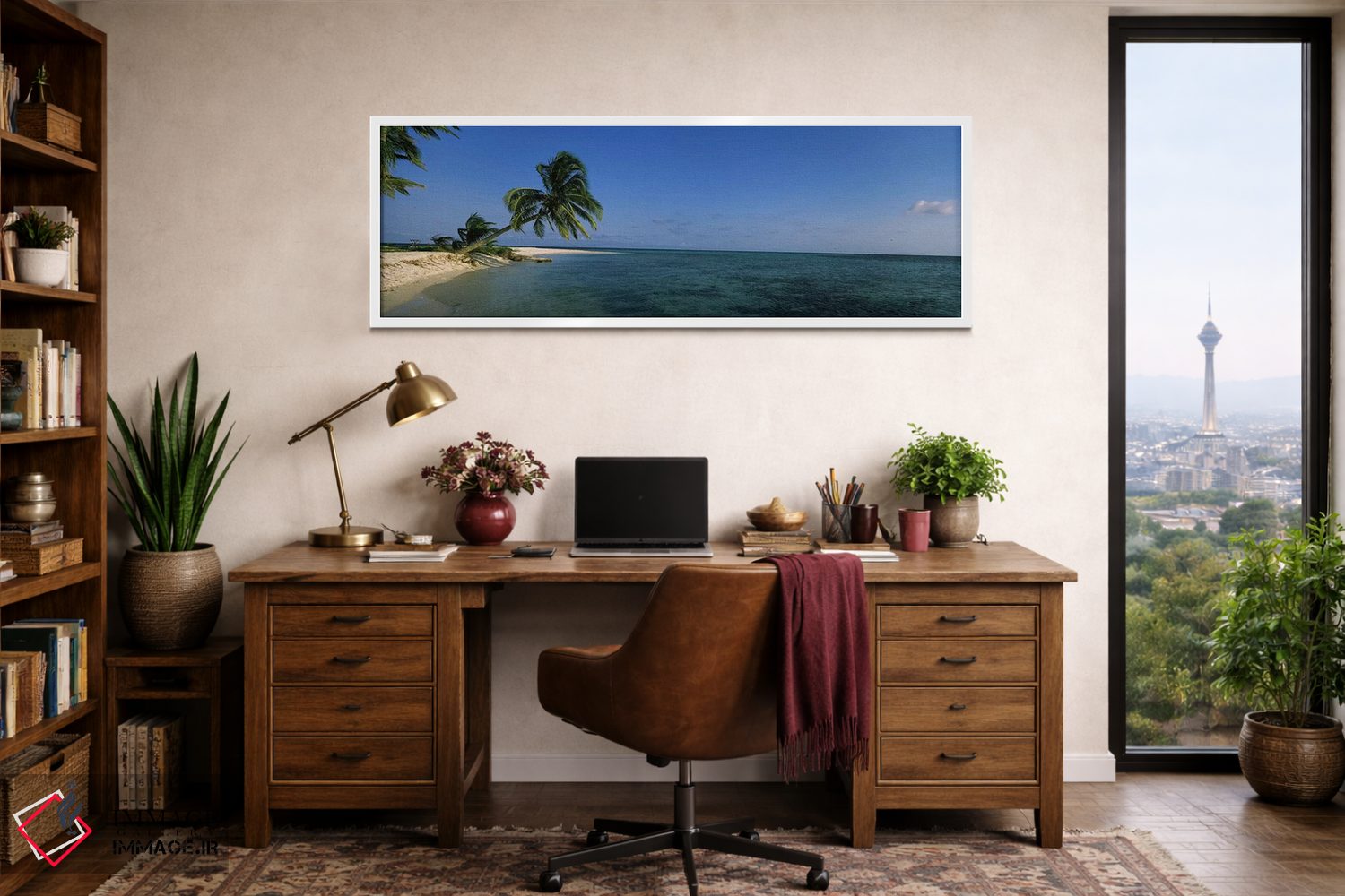 تابلو دکوراتیو Laughing Bird Caye, Stann Creek District, Belize,یک درخ… اثر پانورامیک ایمجز - D1W