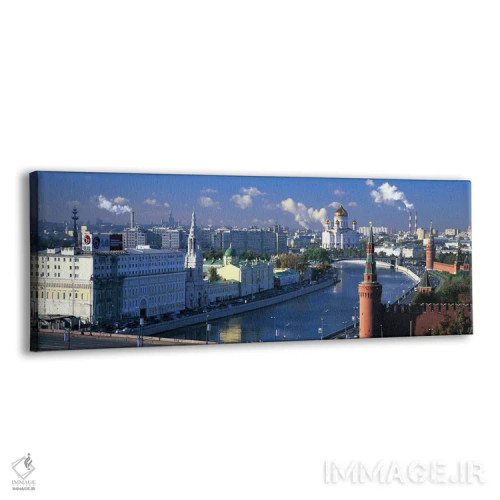 تابلو دکوراتیو Moskva River, Moscow, Russia,ساختمان ها در کنار آب، رود… اثر پانورامیک ایمجز - نمای پرسپکتیو محصول