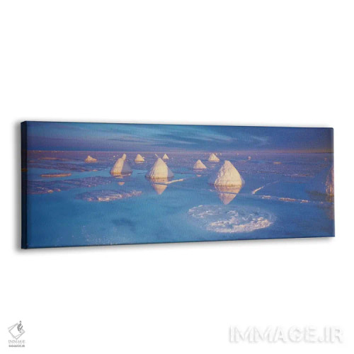 تابلو دکوراتیو Salar De Uyuni, Potosi, Bolivia,اهرام نمکی در دشت نمکی… اثر پانورامیک ایمجز - نمای پرسپکتیو محصول