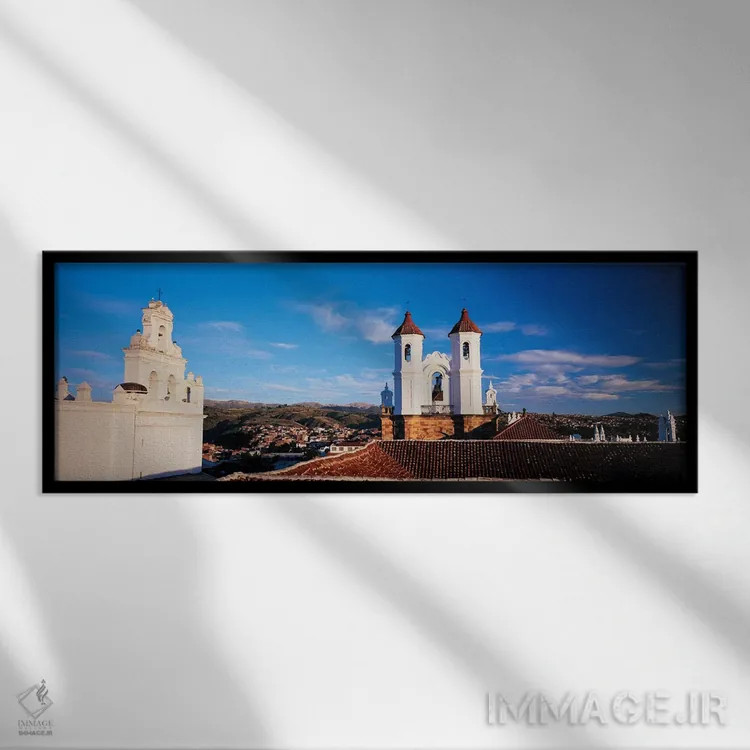 تابلو دکوراتیو San Felipe Neri convent, Church Of La Merced, Sucre, Bo… اثر پانورامیک ایمجز - نمای قابدار مشکی