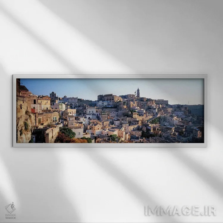 تابلو دکوراتیو Basilicata, Italy,ساسی دی ماترا ، ماترا، باسیلیکاتا، ای… اثر پانورامیک ایمجز - نمای قابدار سفید