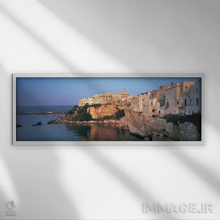 تابلو دکوراتیو Vieste, Foggia Province, Gargano Sub-Region, Apulia, It… اثر پانورامیک ایمجز - نمای قابدار سفید
