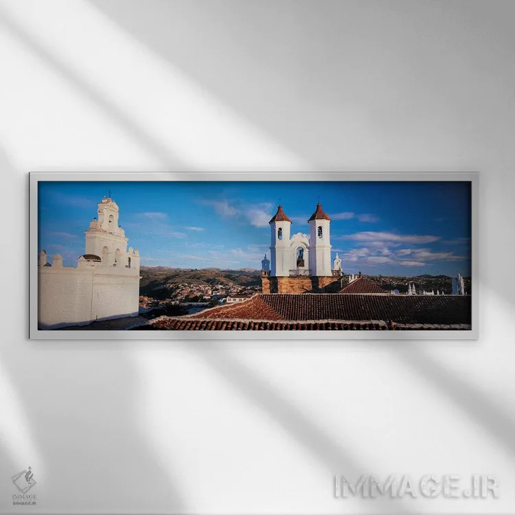 تابلو دکوراتیو San Felipe Neri convent, Church Of La Merced, Sucre, Bo… اثر پانورامیک ایمجز - نمای قابدار سفید