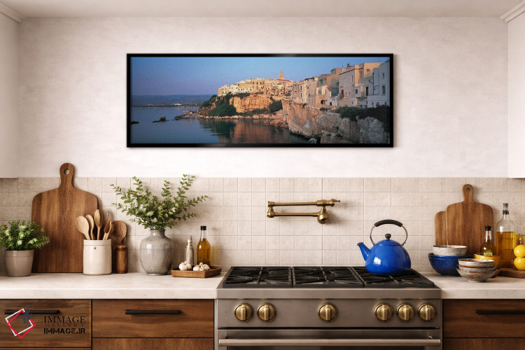تابلو دکوراتیو Vieste, Foggia Province, Gargano Sub-Region, Apulia, It… اثر پانورامیک ایمجز - D2B