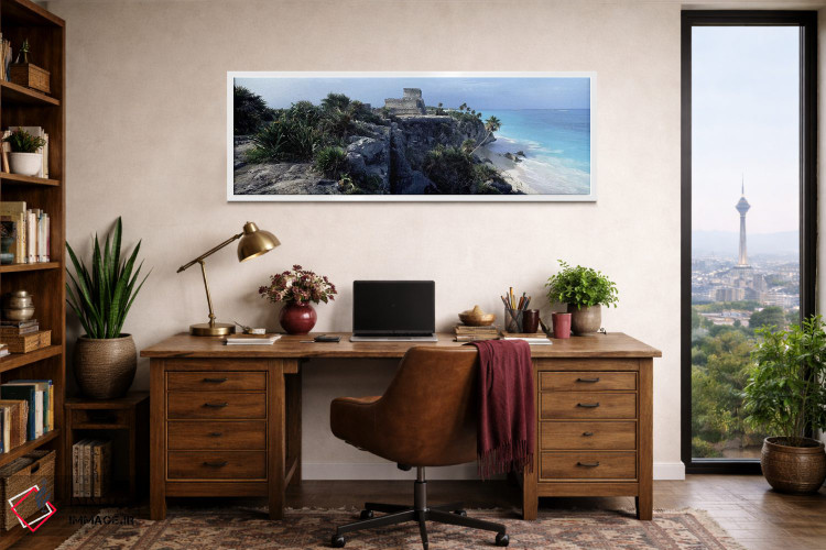 تابلو دکوراتیو Tulum, Yucatan Peninsula, Quintana Roo, Mexico,قلعه ال… اثر پانورامیک ایمجز - D1W