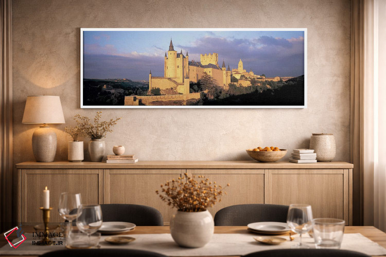 تابلو دکوراتیو Alcazar Castle, Old Castile, Segovia, Madrid Province… اثر پانورامیک ایمجز - D2W