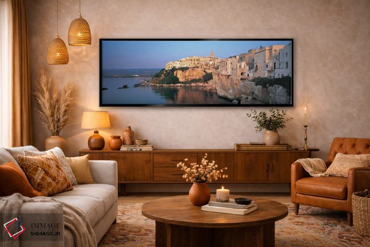 تابلو دکوراتیو Vieste, Foggia Province, Gargano Sub-Region, Apulia, It… اثر پانورامیک ایمجز - D6B