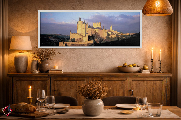 تابلو دکوراتیو Alcazar Castle, Old Castile, Segovia, Madrid Province… اثر پانورامیک ایمجز - D3W