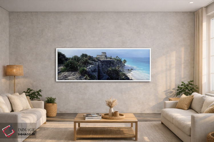 تابلو دکوراتیو Tulum, Yucatan Peninsula, Quintana Roo, Mexico,قلعه ال… اثر پانورامیک ایمجز - D3W