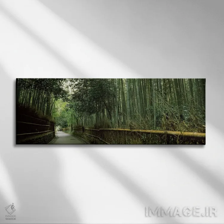 تابلو دکوراتیو Arashiyama, Kyoto Prefecture, Kinki Region, Honshu, Jap… اثر پانورامیک ایمجز - نمای روبهرو روی دیوار