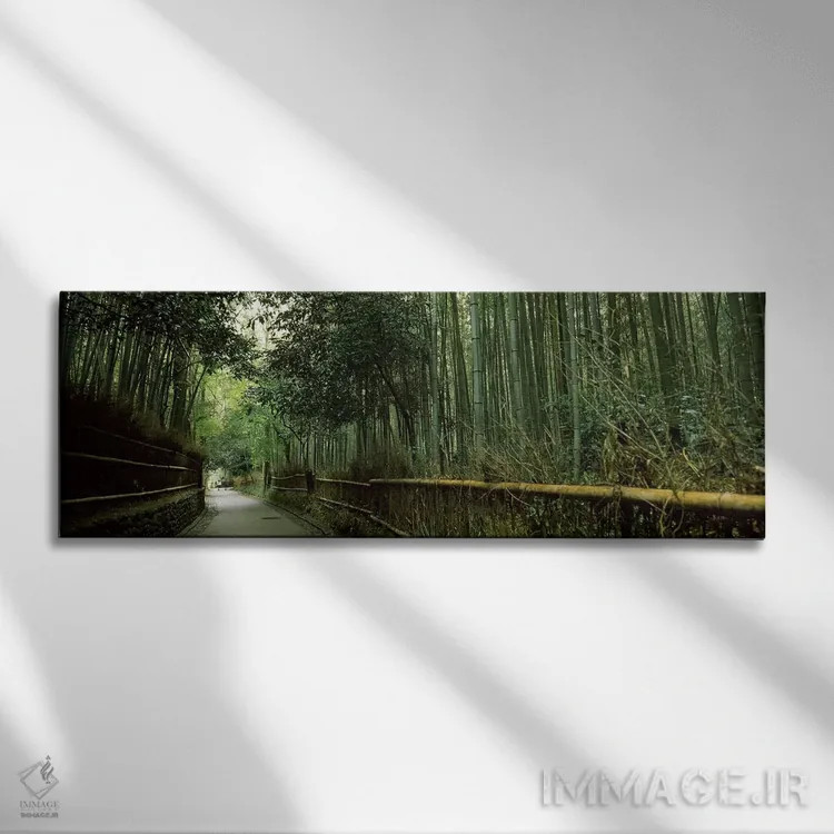 تابلو دکوراتیو Arashiyama, Kyoto Prefecture, Kinki Region, Honshu, Jap… اثر پانورامیک ایمجز - نمای روبهرو روی دیوار