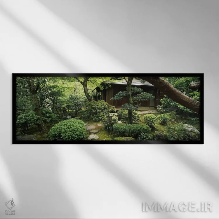 تابلو دکوراتیو Yuzen-En Garden, Chion-In, Higashiyama Ward, Kyoto, Kyo… اثر پانورامیک ایمجز - نمای قابدار مشکی