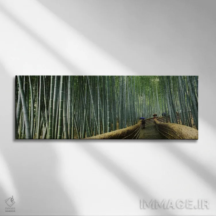 تابلو دکوراتیو Arashiyama, Kyoto Prefecture, Kinki Region, Honshu, Jap… اثر پانورامیک ایمجز - نمای روبهرو روی دیوار