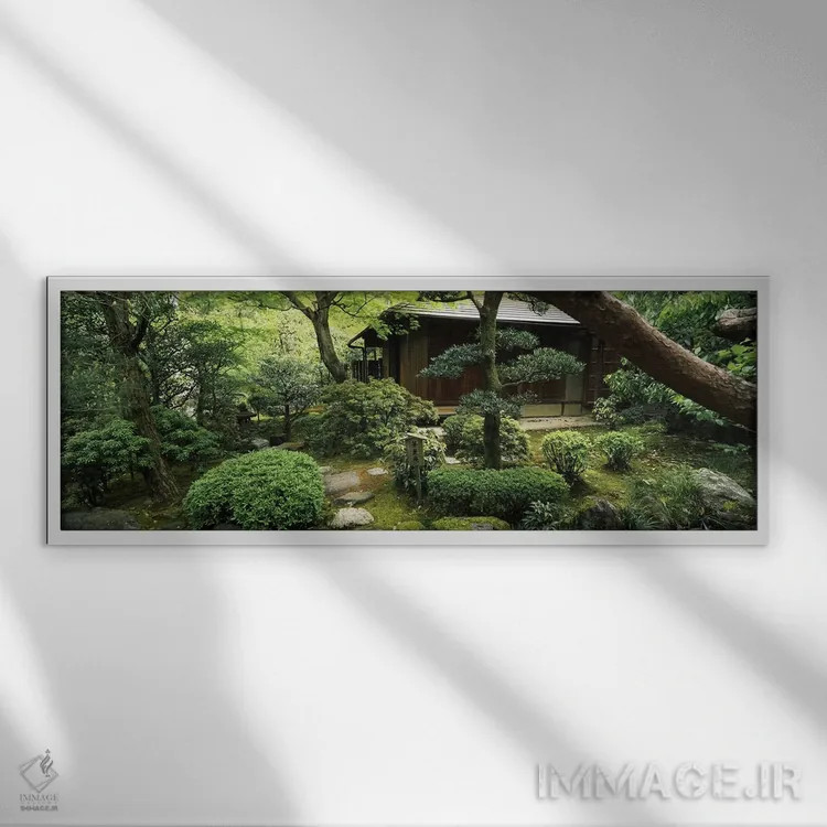 تابلو دکوراتیو Yuzen-En Garden, Chion-In, Higashiyama Ward, Kyoto, Kyo… اثر پانورامیک ایمجز - نمای قابدار سفید