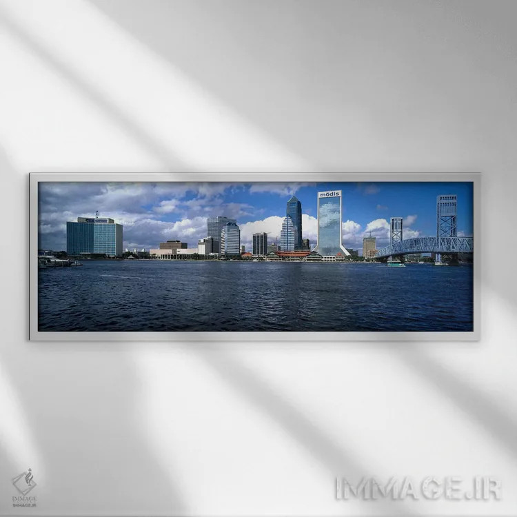 تابلو دکوراتیو St. John's River, Jacksonville, Duval County, Florida… اثر پانورامیک ایمجز - نمای قابدار سفید