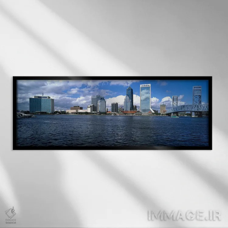 تابلو دکوراتیو St. John's River, Jacksonville, Duval County, Florida… اثر پانورامیک ایمجز - نمای قابدار مشکی