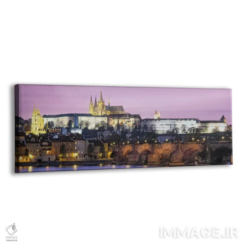 تابلو دکوراتیو Charles Bridge, Hradcany Castle, St. Vitus Cathedral, P… اثر پانورامیک ایمجز - نمای پرسپکتیو محصول