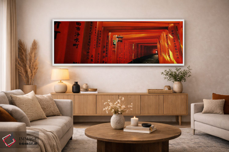 تابلو دکوراتیو Fushimi Inari Taisha, Fushimi-ku, Kyoto, Kinki Region… اثر پانورامیک ایمجز - D3W