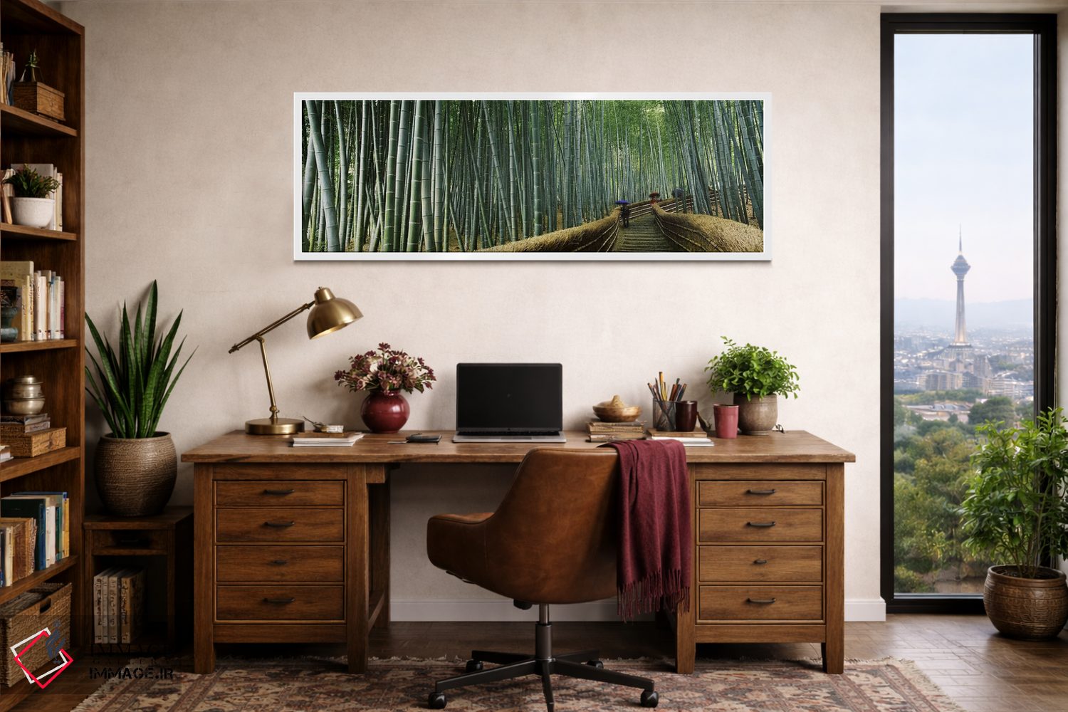 تابلو دکوراتیو Arashiyama, Kyoto Prefecture, Kinki Region, Honshu, Jap… اثر پانورامیک ایمجز - D1W