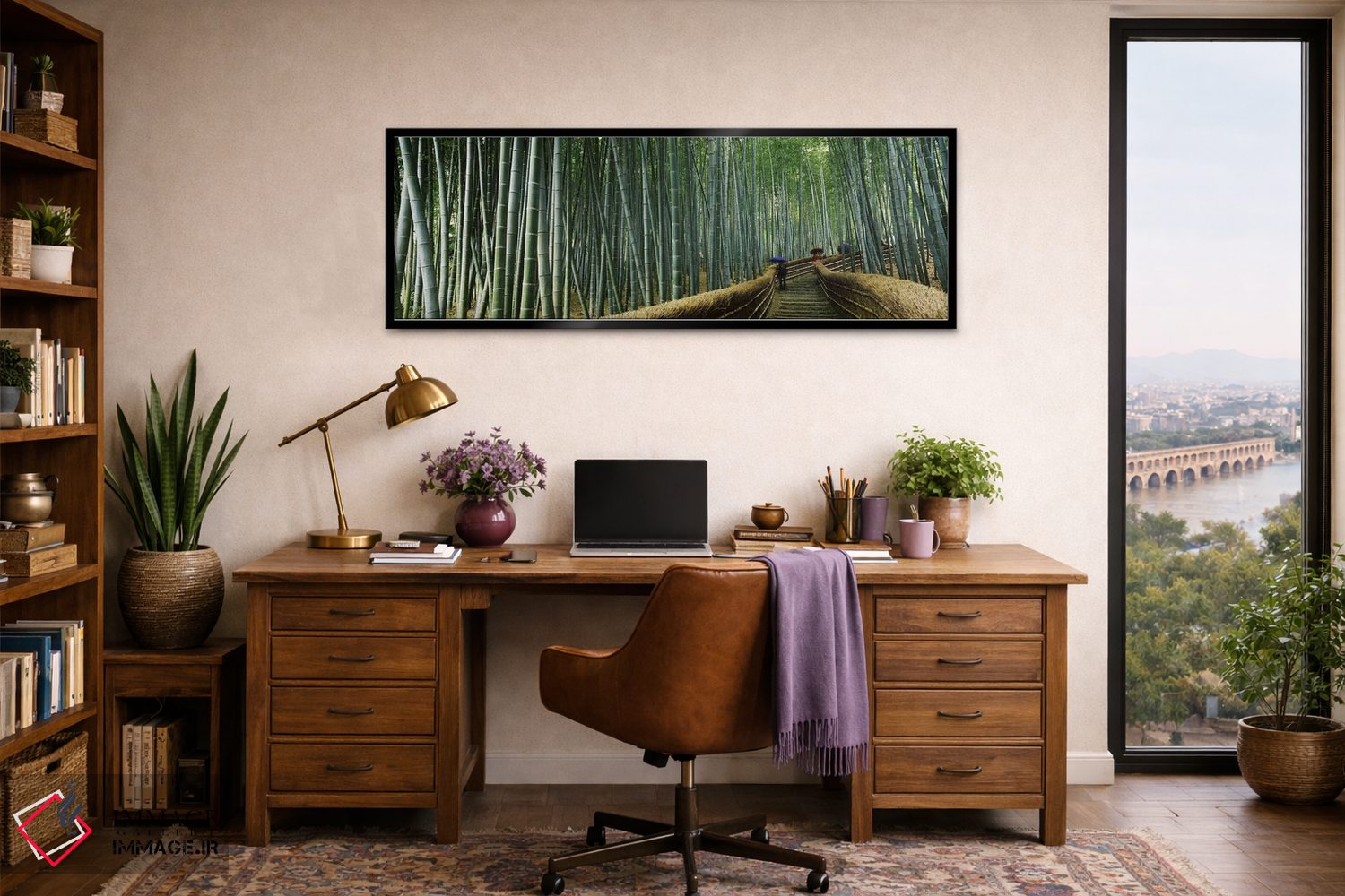 تابلو دکوراتیو Arashiyama, Kyoto Prefecture, Kinki Region, Honshu, Jap… اثر پانورامیک ایمجز - D2B