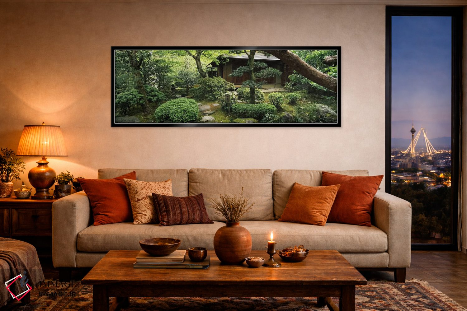 تابلو دکوراتیو Yuzen-En Garden, Chion-In, Higashiyama Ward, Kyoto, Kyo… اثر پانورامیک ایمجز - D5B