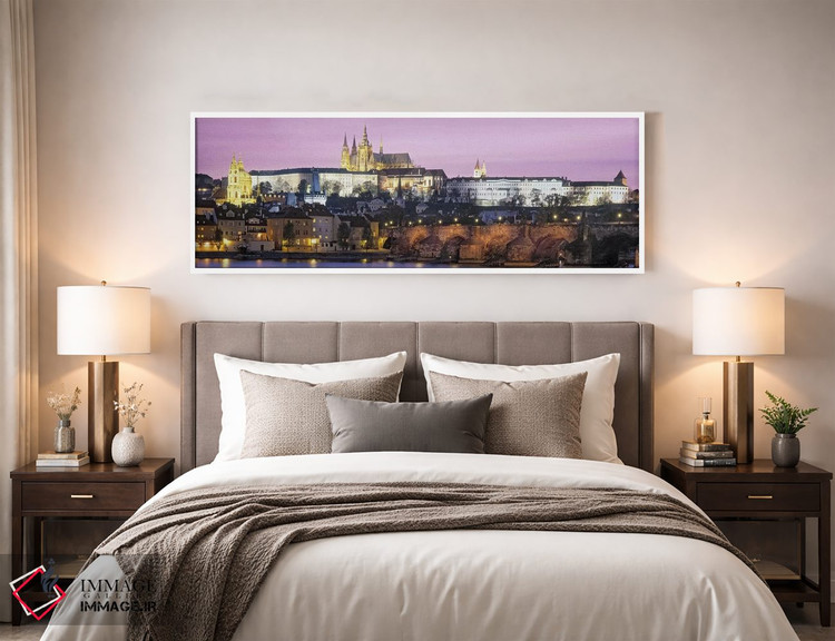 تابلو دکوراتیو Charles Bridge, Hradcany Castle, St. Vitus Cathedral, P… اثر پانورامیک ایمجز - D3W