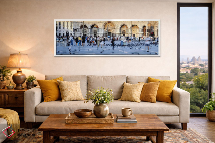 تابلو دکوراتیو St. Mark's Basilica, Piazza San Marco, Venice, Italy,گر… اثر پانورامیک ایمجز - D4W