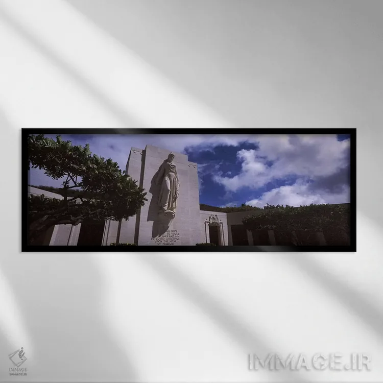 تابلو دکوراتیو National Memorial Cemetery of the Pacific, Punchbowl Cr… اثر پانورامیک ایمجز - نمای قابدار مشکی