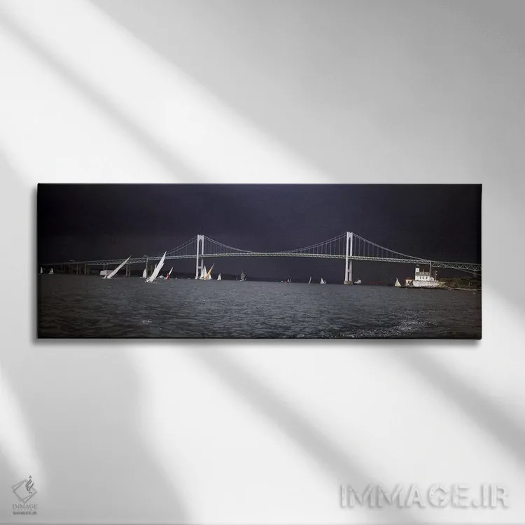 تابلو دکوراتیو Claiborne Pell Newport Bridge, Narragansett Bay, Newpor… اثر پانورامیک ایمجز - نمای روبهرو روی دیوار