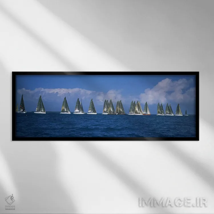 تابلو دکوراتیو Farr 40's race during Key West Race Week, Key West Flor… اثر پانورامیک ایمجز - نمای قابدار مشکی