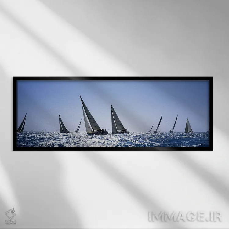 تابلو دکوراتیو Farr 40's race during Key West Race Week, Key West Flor… اثر پانورامیک ایمجز - نمای قابدار مشکی