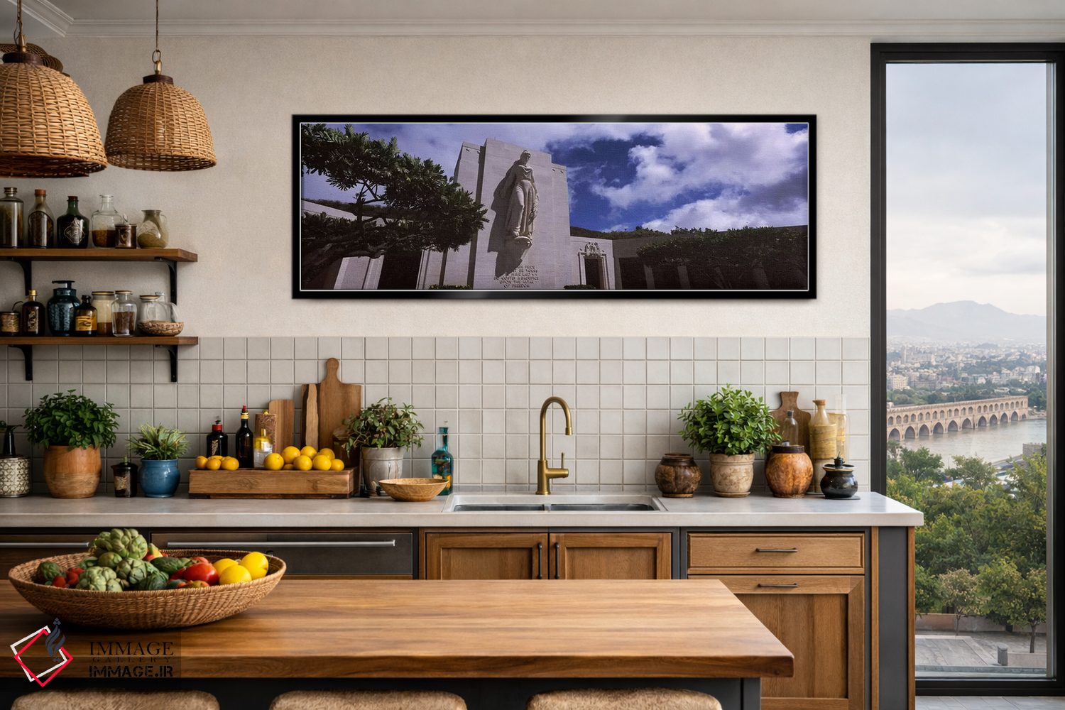 تابلو دکوراتیو National Memorial Cemetery of the Pacific, Punchbowl Cr… اثر پانورامیک ایمجز - D4B