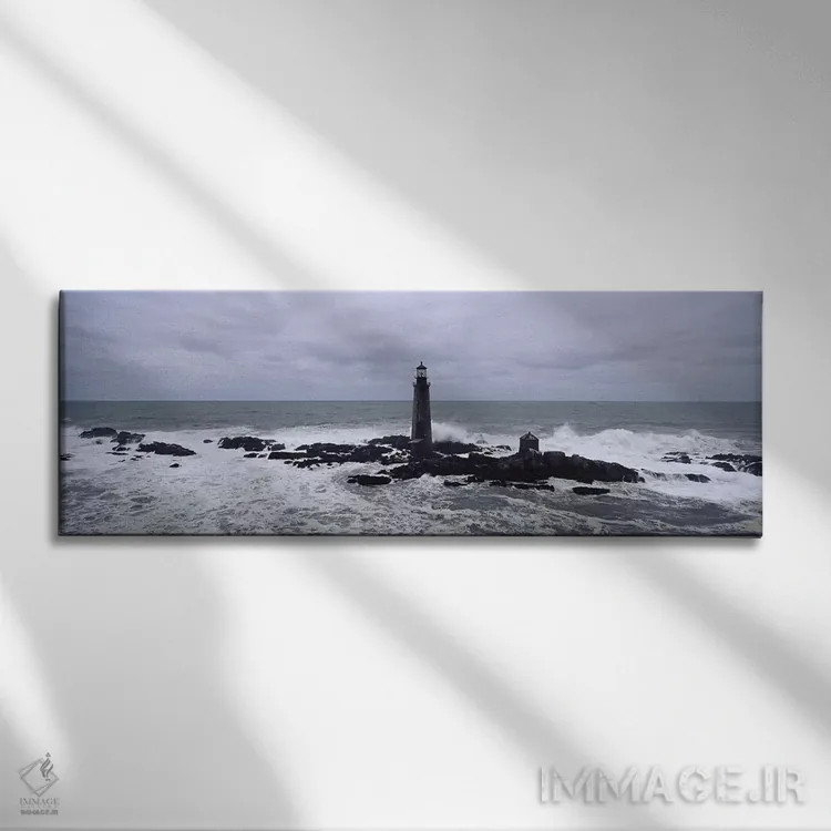 تابلو دکوراتیو Graves Light, Boston Harbor, Massachusetts, USA,فانوس د… اثر پانورامیک ایمجز - نمای روبهرو روی دیوار