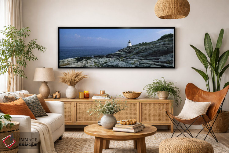 تابلو دکوراتیو Narragansett Bay, Newport, Rhode Island, USA,فانوس دریا… اثر پانورامیک ایمجز - D4B