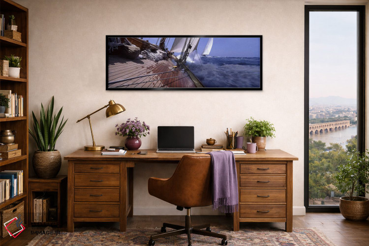 تابلو دکوراتیو دید اول شخص هنگام مسابقه قایق تفریحی اثر پانورامیک ایمجز - D2B