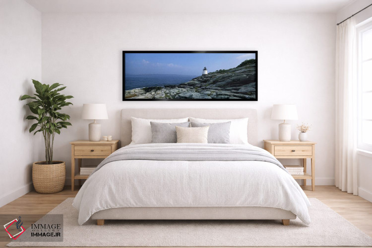 تابلو دکوراتیو Narragansett Bay, Newport, Rhode Island, USA,فانوس دریا… اثر پانورامیک ایمجز - D6B
