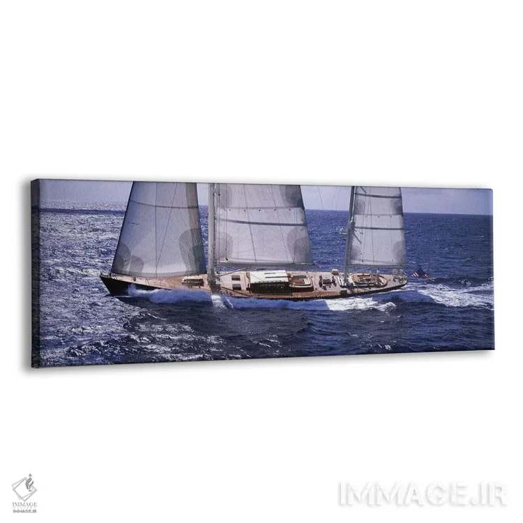 تابلو دکوراتیو قایق تفریحی در دریانوردی اثر پانورامیک ایمجز - نمای پرسپکتیو محصول