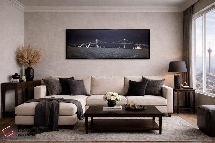 تابلو دکوراتیو Claiborne Pell Newport Bridge, Narragansett Bay, Newpor… اثر پانورامیک ایمجز - D5B