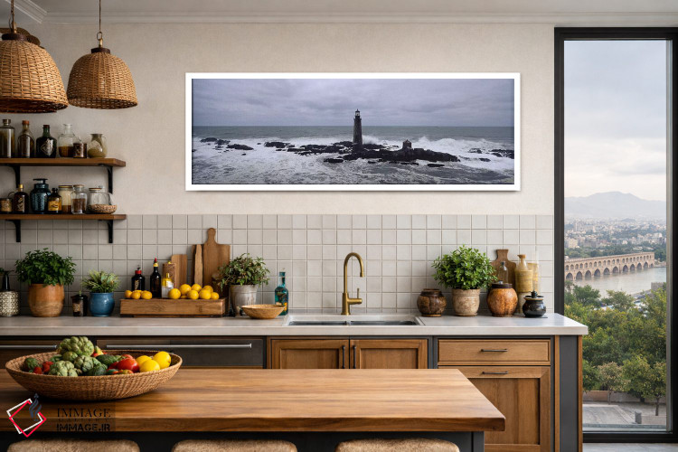 تابلو دکوراتیو Graves Light, Boston Harbor, Massachusetts, USA,فانوس د… اثر پانورامیک ایمجز - D2W