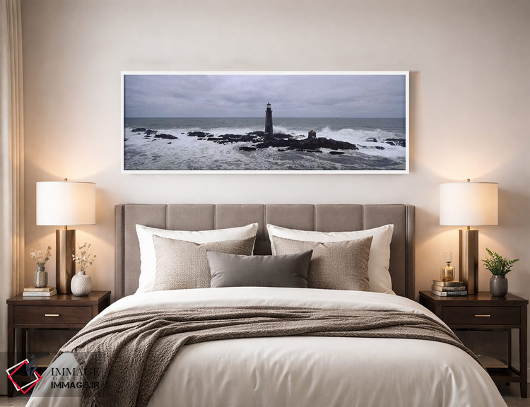 تابلو دکوراتیو Graves Light, Boston Harbor, Massachusetts, USA,فانوس د… اثر پانورامیک ایمجز - D5W