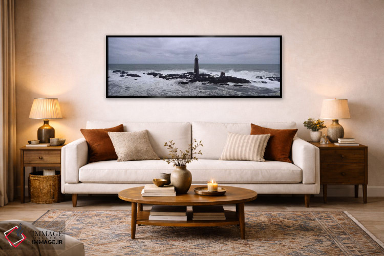 تابلو دکوراتیو Graves Light, Boston Harbor, Massachusetts, USA,فانوس د… اثر پانورامیک ایمجز - D6B